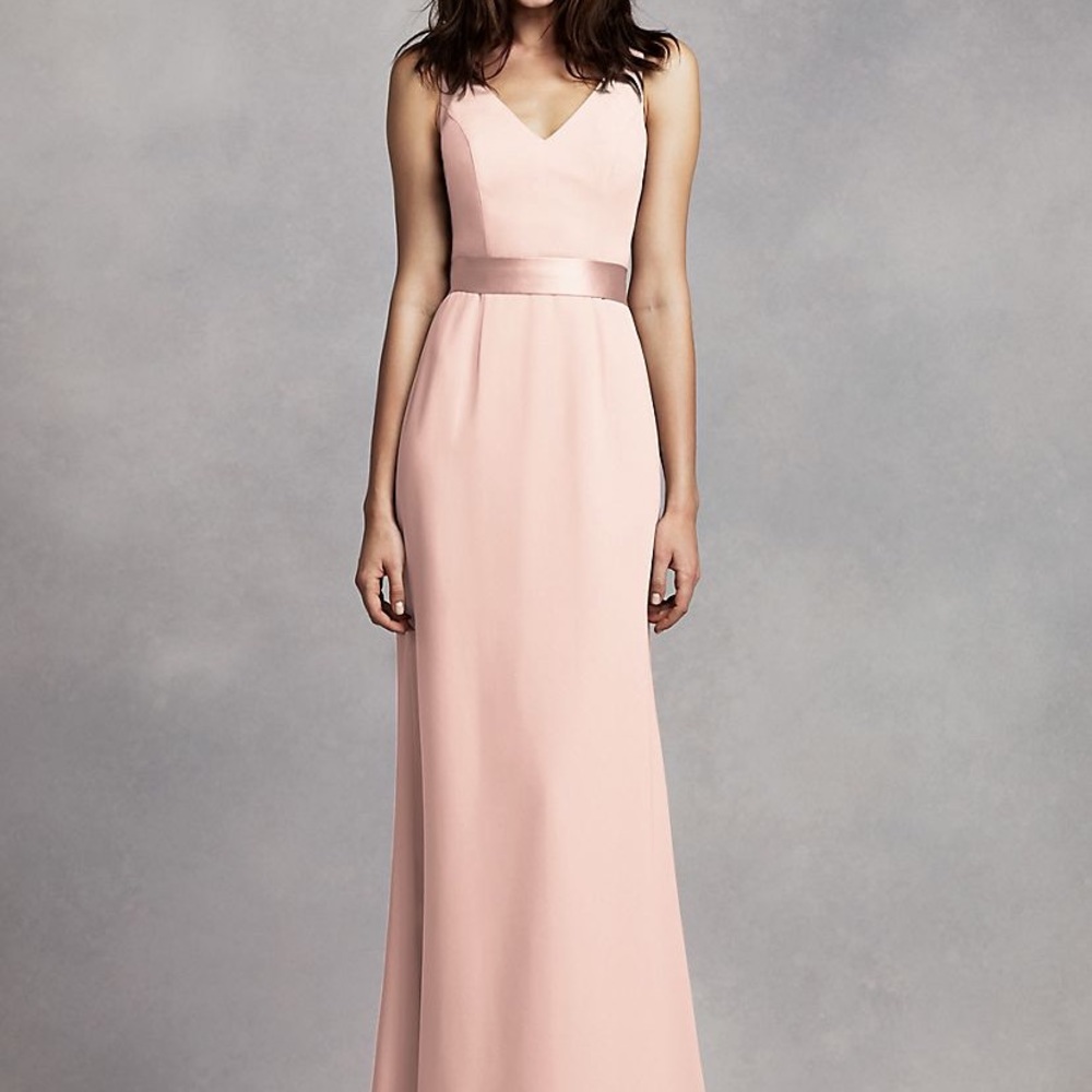White by Vera Wang bridesmaid dress.
